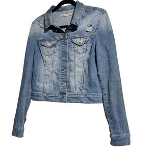 Mavi Jeans Co. Distressed Denim Jacket – Size M (Runs Small)